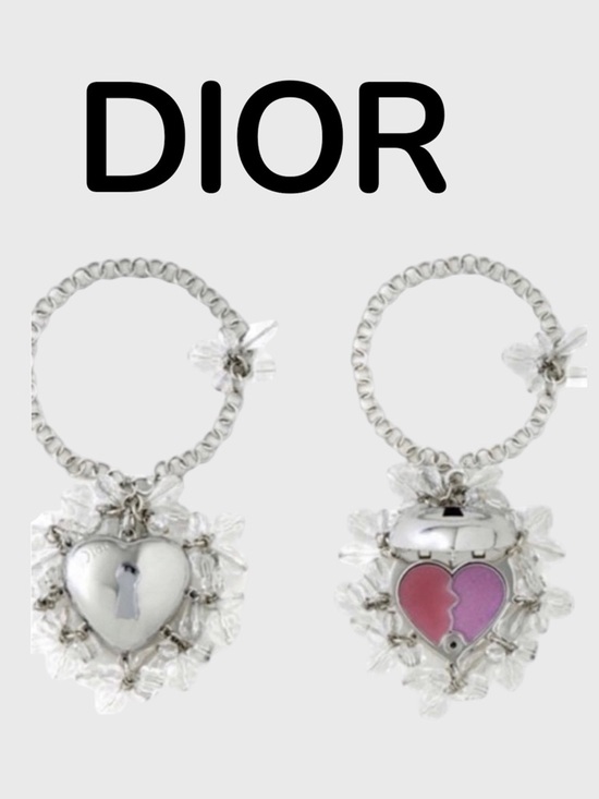 Dior Accessories - Dior Swarovski Crystal Bracelet Heart Lip Gloss 001 Magical Seduction Bag Charm